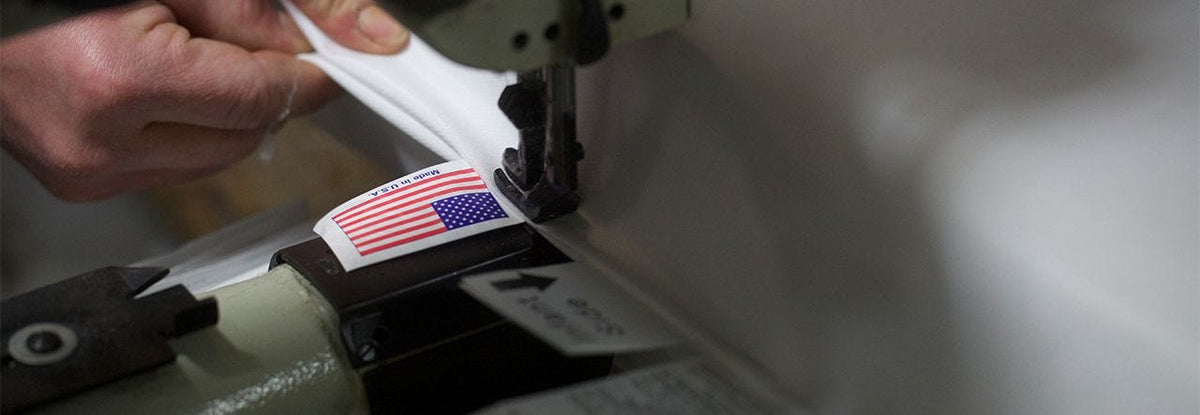 made in the USA product label being made