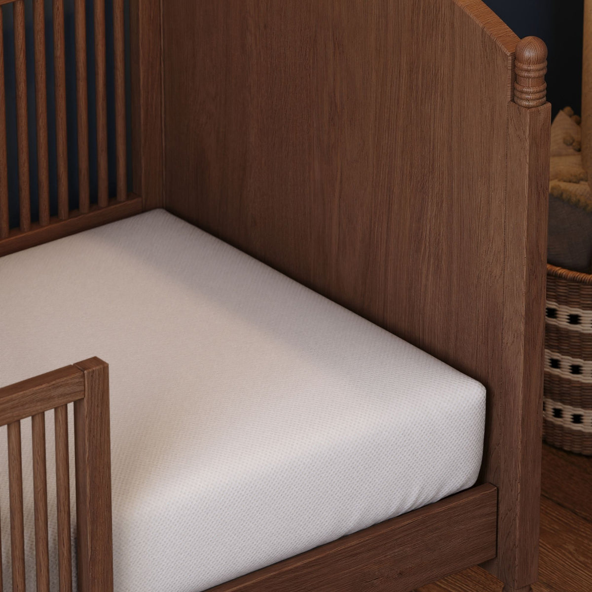 Breathable Organic 2-Stage Baby Crib Mattress
