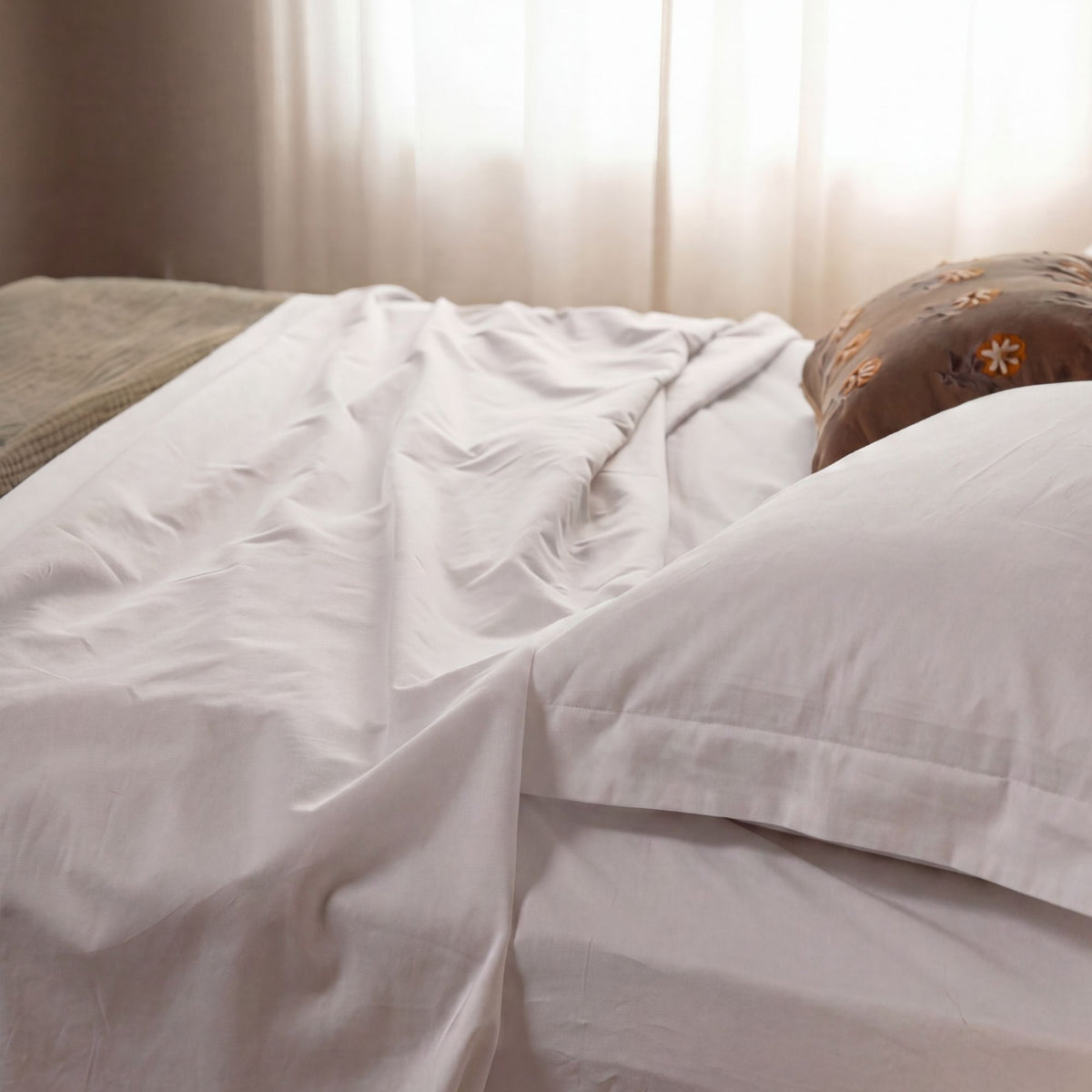 Final Sale! Organic Cotton Sateen Flat Sheet