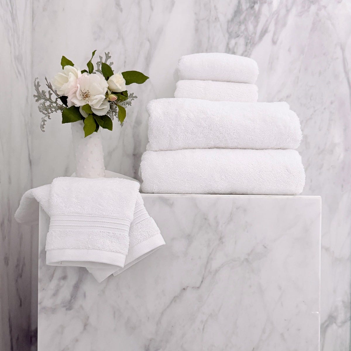 Organic Cotton Terry Cloth Bath Towel Set