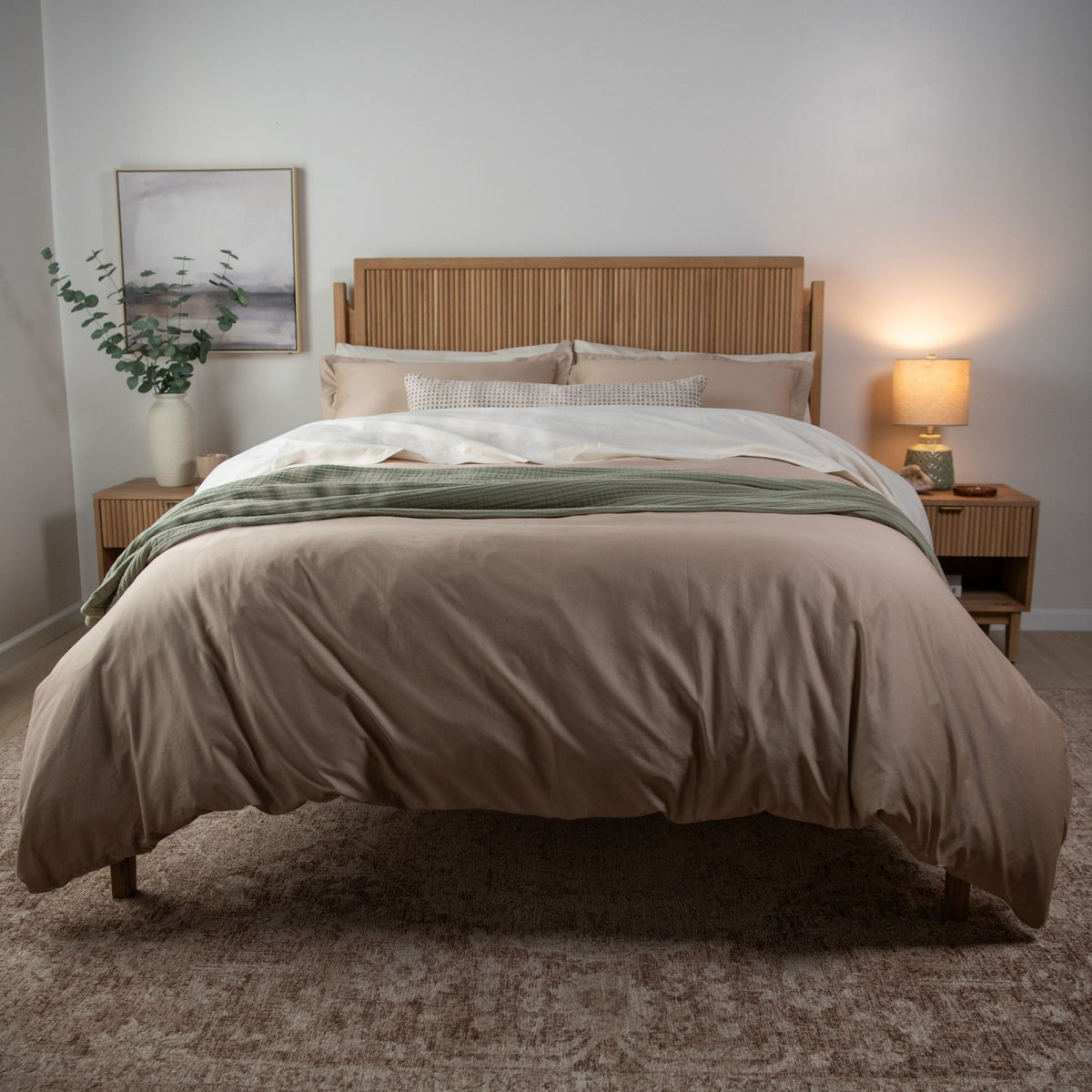 Organic Cotton Sateen Duvet Cover & Shams