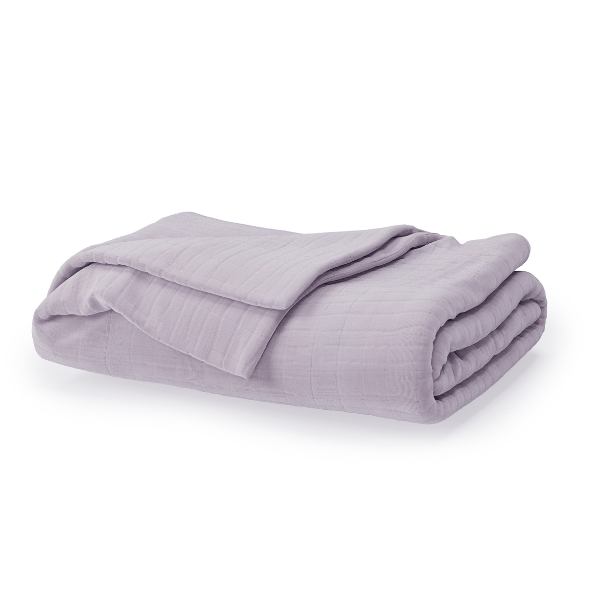 Folded blanket against a white background #color_wild bergamot