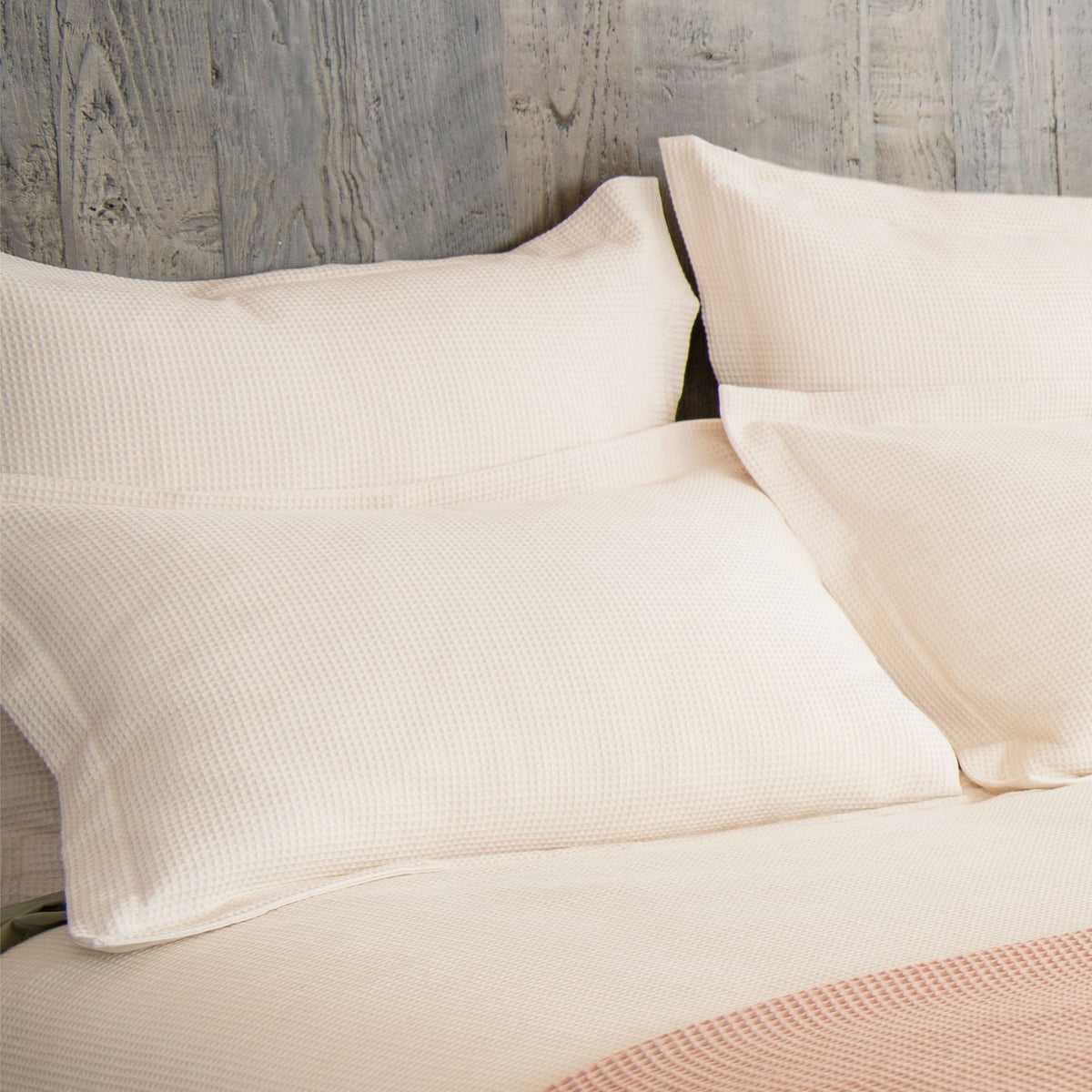 Final Sale! Organic Cotton Waffle Sham Set