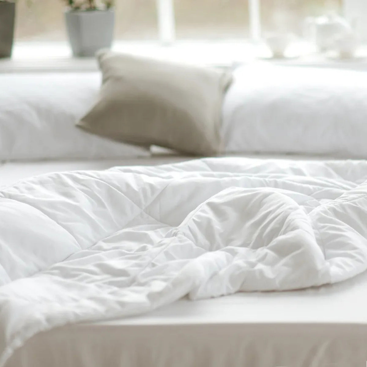 Down Duvet Insert/Comforter With Organic Cotton Fabric