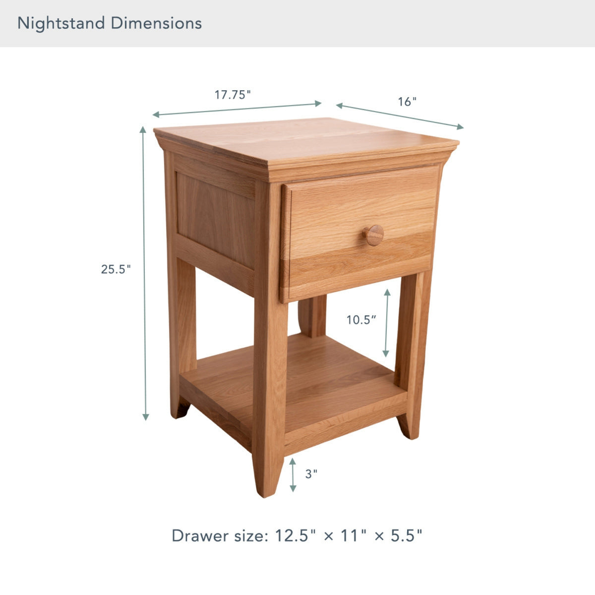Savona Kids FSC®-Certified Oak Nightstand