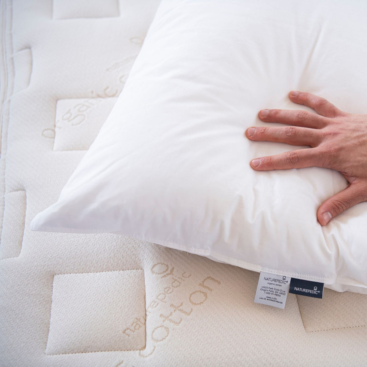 Down Pillow With Organic Cotton Fabric