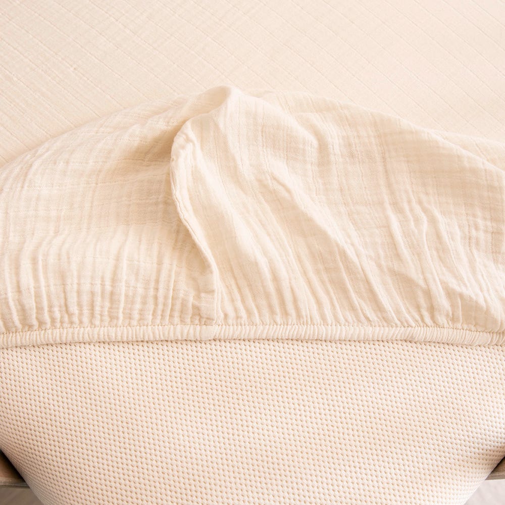 Final Sale! Breathable Organic Cotton Muslin Crib Sheet